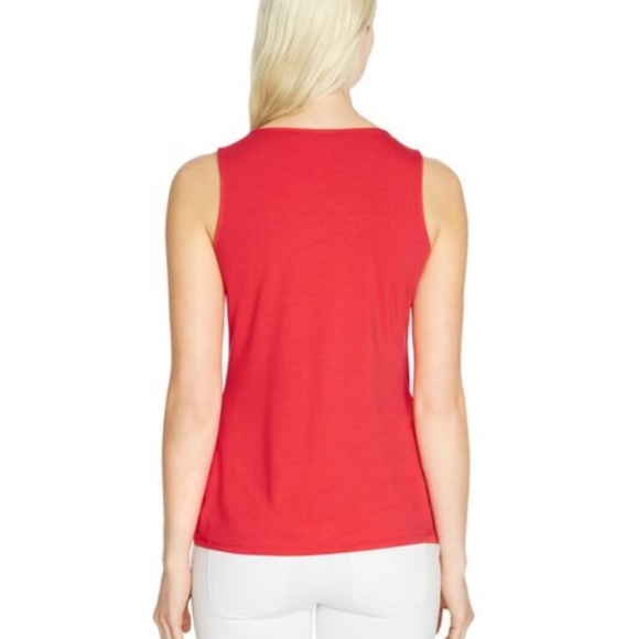 **SOLD**WHBM | small asymmetrical sleevless top - Picture 6 of 9